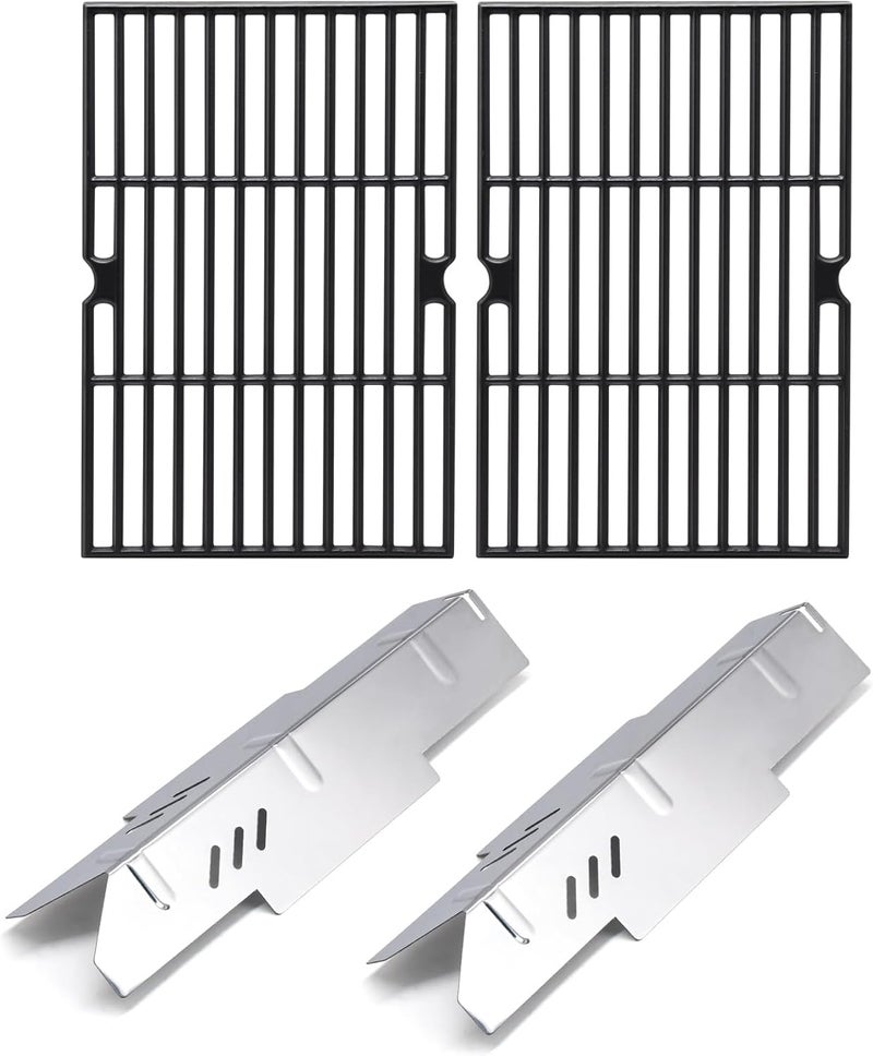 Adviace Grill Replacement Parts for Dyna Glo DGF350CSP DGF350CSP-D 2 Burner Grill Models, Replacement for Dyna Glo DGF350CSP Heat Tent Heat Shield, for Dyna-Glo DGF350CSP Grates - Image 1